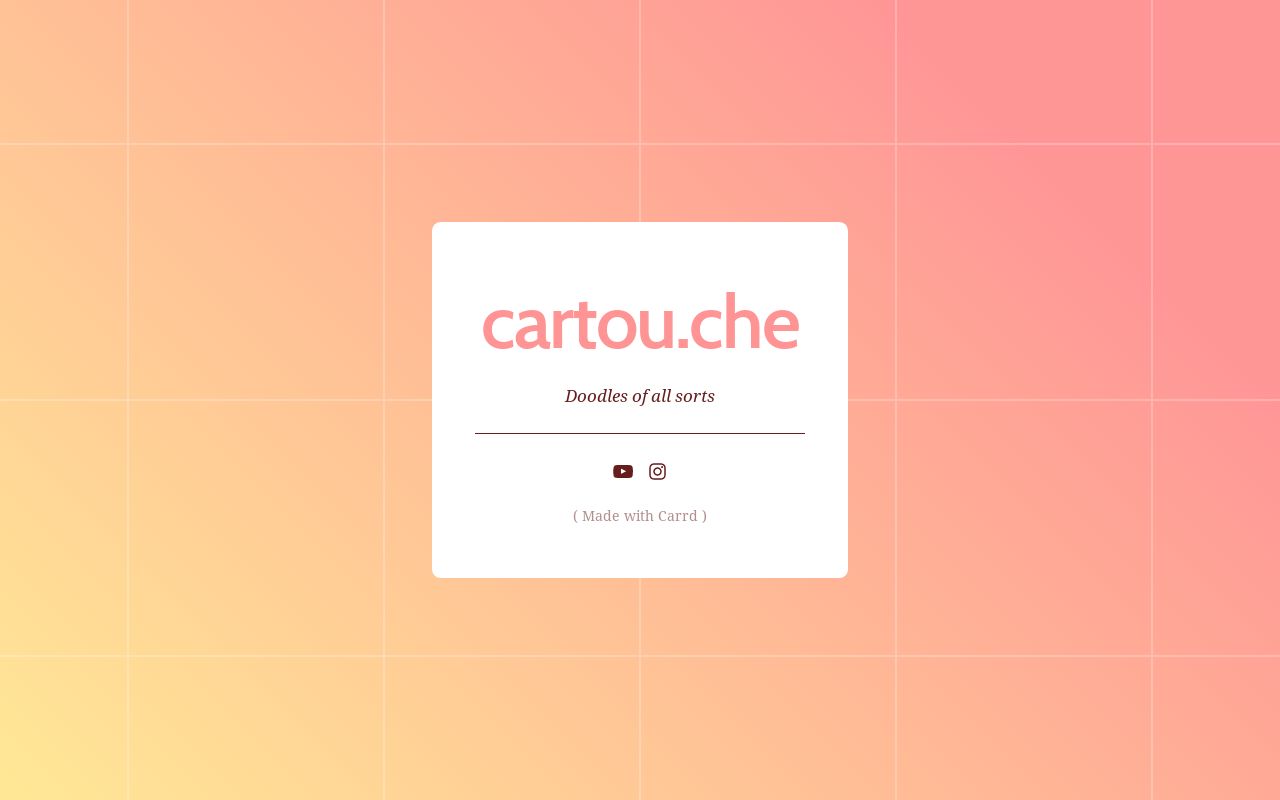 Carrd profile picture for @cartouche